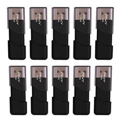 PNY 16GB Attaché 3 USB 2.0 Flash Drive, Black 10 Count (Pack of 1)