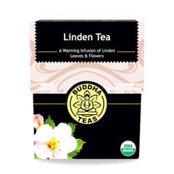 Buddha Teas Organic Linden Tea - OU Kosher, USDA Organic, CCOF Organic, 18 Bleach-Free Tea Bags