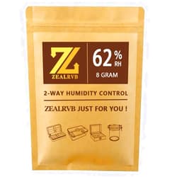ZEALRVB 62% RH Humidity Pack 8 Gram 10 Packs 2-Way Humidity Control Packs for Herb Flower -Individually Wrapped -No Liquid Leakage…