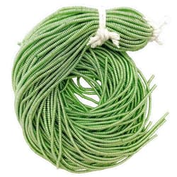 Embroiderymaterial Spiral Coiled French Metallic Wires for Tambour, Luneville & Goldwork Hand Embroidery 2MM, 10 Yard (100Gram) in Tea Green Color