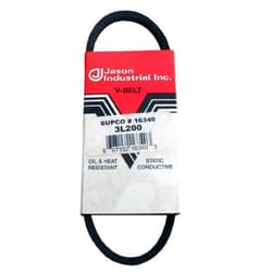 Jason Industrial 3L200 Fractional Horsepower V-Belt, Natural Rubber, 20