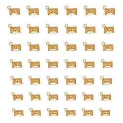 Ruwado 50 Pcs Love Envelop Charms 1.2 x 0.9 cm Cute Vintage Pendants for DIY Jewelry Making Kits Crafting Scrapbooking Necklace Bracelets Earring Keychain Supplies