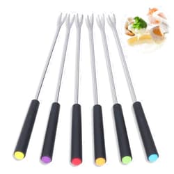 HuGuWdy Stainless Steel Fondue Forks 6Pcs 9.1