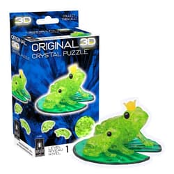 BePuzzled | Frog Standard Original 3D Crystal Puzzle, Ages 12 and Up