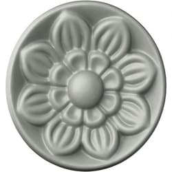 Ekena Millwork ROS04FL Small Flower Round Rosette, 3 7/8