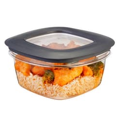 Rubbermaid Premier Easy Find Lids 5-Cup Meal Prep and Food Storage Container, Grey |BPA-Free & Stain Resistant