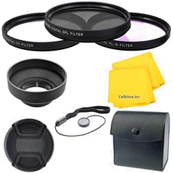 Celltime Inc 58mm Professional Deluxe 6pc Filter and Accessory Bundle Kit for Nikon AF-S Nikkor 50mm f/1.4G Lenses + CT Microfiber Cleaning Cloth
