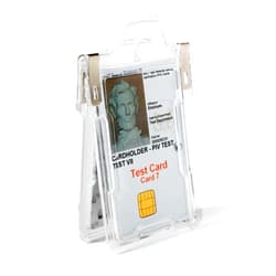 ID Stronghold Identity Stronghold Secure Badge Holder Classic, Clear (IDSH1004-001B-clr)