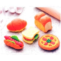 Iwako Japanese Puzzle Take Apart Erasers Bakery, 5 Piece