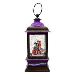 Disney Kurt Adler 9-Inch Battery-Operated Nightmare Before Christmas Jack and Sally Spinning Musical Light-Up Lantern