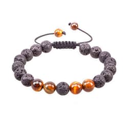 VLAWISE Essential Oil Diffuser Bracelets with Lava Stone Jewelry (Orange)