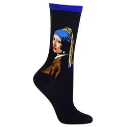 Hot Sox Women's Fun Famous Artist Paintings Crew Socks - 1 Pair Pack - Cool & Artistic Novelty Art Gifts
