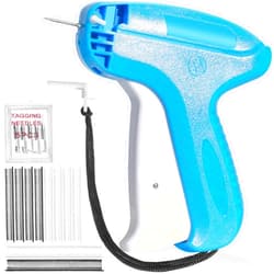 ANTAND Fine Stitch Gun Stitchy Quick Clothing Fixer for Clothes,Micro Tagging Gun for Clothing with 6 Fine Needles & 1000 Pcs Fasteners,Mini Speedy Sticky Sewing Hemming Tool (Sky Blue)