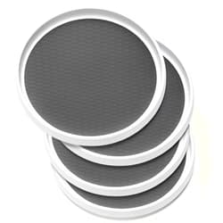 LANDNEOO Set of 4, 10 Inch Non-Skid Lazy Susan Organizers - Turntable Rack for Cabinet, Pantry Organization and Storage, Kitchen, Fridge, Bathroom Makeup Vanity Countertop, Under Sink Organizing, Spice Rack