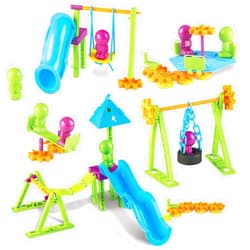 Learning Resources Playground Engineering & Design STEM Set - 104 Pieces, Ages 5+ STEM Toys for Kids, Construction Toys