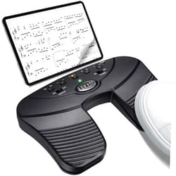 LEKATO Wireless Page Turner, Bluetooth Page Turner Pedal for Ipad Rechargeable Page Turner Pedal Silent Music Page Turner Foot Pedal Wireless Page Turner Pedal for Ipad Tablets Phones App Controller