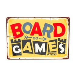LOVEJIA Board Game Room Sign Vintage Metal Tin Sign Game Room Wall Decor For Adults Metal Signs Tin Signs for Bar Pub Club Man Cave 8 x12 inch (CTP-1)