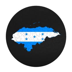 Zenladen1478 Flag Map of Honduras Portable Wooden Puzzles for Adults Animal Shapes Jigsaw Puzzle with Adults Family Couple 120 PCS