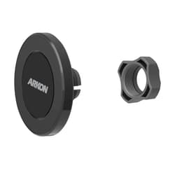 ARKON Mounts Magnetic Phone Holder, Strong Neodymium Magnets, Low-Profile Design, 17mm Ball Compatible, Includes Magnetic Ring, for iPhone, Galaxy, Pixel, & More