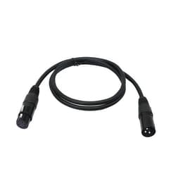 SinLoon (1m) DMX Stage Light Cable,DJ XLR Cable, 3-Pin Male XLR to 5-Pin Female XLR DMX Turnaround Connection for Moving Head Light Par Light Spotlight with XLR Input & Output (3Male)