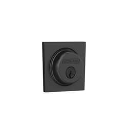 Schlage B60 N COL 622 Deadbolt with Collins Trim, Keyed 1 Side, Highest Residential Security, Matte Black, B60NCOL622