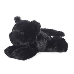 Aurora® Adorable Mini Flopsie™ Onyx™ Stuffed Animal - Playful Ease - Timeless Companions - Black 8 Inches
