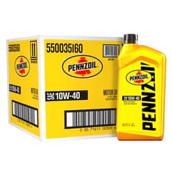 Pennzoil Motor Oil 10W-40 Motor Oil, 1 Quart (6 Pack)