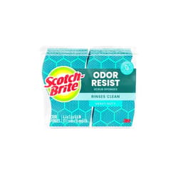 3M Scotch-Brite Scrub Dots Heavy Duty Sponge, Powerful Scrubbing, Rinses Clean, Green, 6 Count