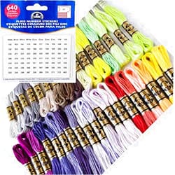 LGS DMC 35 Collection and DMC Floss Numbers Stickers (630)