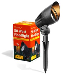 Malibu C Malibu 50 Watt Floodlight Landscape Lights Outdoor Spotlight Waterproof Path Light Low Voltage Lighting with Spike Stand for Garden, Yard, Pathway, Lawn, Driveway Outdoor Lighting 8301-9601-01
