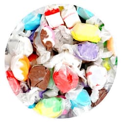 The Hampton Candy Company Salt Water Taffy Assorted Mix, 1 Pound Bulk Bag, 10 Assorted Flavors, Individually Wrapped Taffy Candy