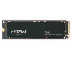 Crucial T700 2TB Gen5 NVMe M.2 SSD - Up to 12,400 MB/s - DirectStorage Enabled - CT2000T700SSD3 - Gaming, Photography, Video Editing & Design - Internal Solid State Drive