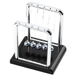 DBEIXIWEI Desk Metal Balance Ball with Black Wooden Base Newtons Cradle Balance Balls Desktop Decoration for Home & Office