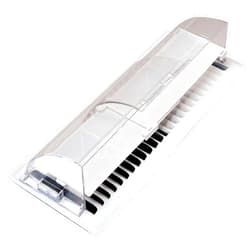 Deflecto Heat and Air Deflector with Dust Filter, Clear Plastic, 2-3/4” Tall, Width Adjustable 10” to 14” (52)