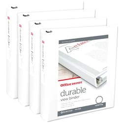 Office Depot® Brand Durable View 3-Ring Binder, 1 1/2