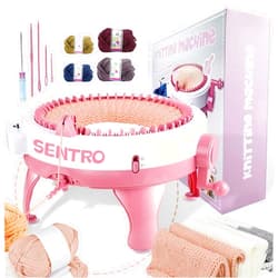 FYGAIN SENTRO 48 Needles Knitting Machine with Row Counter, Crochet Knitting Loom Machine for Kids/Adults