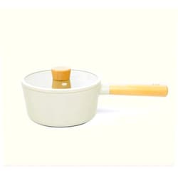 NEOFLAM FIKA 1.7QT Nonstick Sauce Pan with Glass Lid, Butter Warmer, Melting Saucepot, Induction, Wood Handle, Made in Korea (7