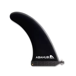 Abahub 9'' SUP Single Center Fin, No Tool Fin Screw, Fiberglass Reinforeced 9 inch SUP Replacement Fins for Surfboard, Stand-up Paddle Board, Longboard, Black/Blue/White