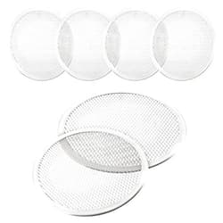 Boao 4 Pieces 10 Inch Seamless Round Pizza Screen Aluminum Mesh Pizza Screen Pizza Mesh Baking Tray for Home Kitchen Restaurant Supplies