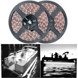 Seaponer Pontoon Boat Light, Marine Led Light Strip for Duck Jon Bass Boat Sailboat Kayak Flex Lighting for Boat Deck Light Accent Light Courtesy Interior Lights Fishing Night, White, 12v