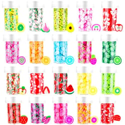 Acejoz 16000 Pcs Fruit Nail Art Slices, Acejoz 20 Styles Fruit Slime Charms Fimo Slices 3D Polymer Slices for Slime, Lip Gloss Making Supplies Resin and Nail Art Decorations