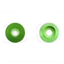Liovns Mdingbao-Flat Washers Aluminum Washer M2 M2.5 M3 M4 Colourful Aluminum Alloy Anodized Cup Head Bolt Washers Gasket, 5Pcs, Corrosion and Durable (Color : Green, Inner Diameter : M2)