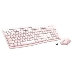 Logitech MK270 Wireless Keyboard and Mouse Combo for Windows, 2.4 GHz Wireless, Compact Mouse, 8 Multimedia and Shortcut Keys, 2-Year Battery Life, for PC, Laptop - Rose