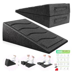 Nooncrazy Slant Board for Calf Stretching, 5 Adjustable Angles Incline Board for Calf Stretching, 480 lbs Weight Capacity Calf Stretch Wedge for Exercise, Squat, Ankle Mobility & Physical Therapy