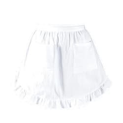 Tosewever Waist Aprons for Women with Pockets, Waitress Costume Apron for Party Cooking Kitchen