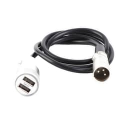 TANGUOX Wheelchair Joystick Controller Charging Cable, Electric Motor Power Fast Charging Line, 12-24V Fast Charging Accessory with Strong Compatibility for Jiu Yuan BEIZ Haoge COFOE Hub