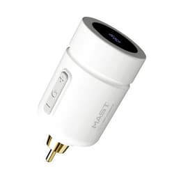 Mast Tattoo Flyb Wireless Tattoo Battery Power Supply for Tattoo Pen Machine, Cordless RCA Jack, Fast Charger Tattoo Battery (White)