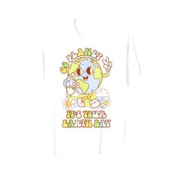 Go Planet Its Your Earth Day 2024 Toddler Kids Go Planet Its Your Earth Day 2024 Teacher Kids Retro Earth T-Shirt