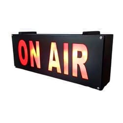 Dpofirs On Air Sign, Recording Sign on Air Light, LED Key Control Creative ON AIR Light Recording Sign for Studio Desk