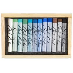 Yarka Pastel Set - Landscape, Wooden Box, Set of 12